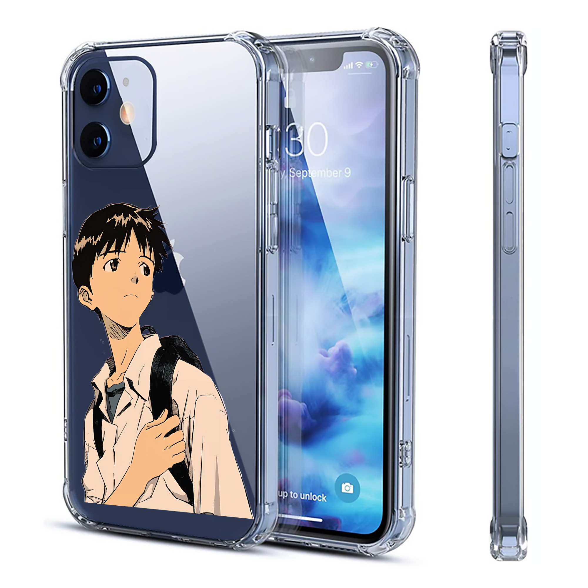 （画像用） EVA 新世紀エヴァンゲリオン 【iPhone 12シリーズ対応】透明スマホケース（クリアソフトケース）